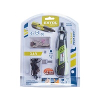 402200 EXOL 12 pièces Mini graveur sans fil rechargeable par USB, outil électrique, mini perceuse, mini polisseuse, meuleuse rotative