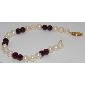 สร้อยข้อมืออัญมณี5มม. พร้อมตะขอ14K - Product Image 2