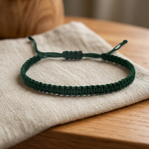 Handmade Brass Bottle Green <b>String</b> <b>Bracelet</b> Lucky Protection Matching <b>Bracelets</b> for Couples Family & Friends Unisex - Product Image 3