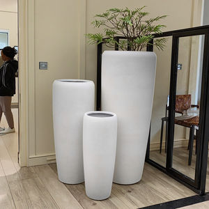 Лидер продаж, многоцветные цветочные горшки, горшки для посадки на открытом воздухе, цветочные горшки из волокнистой глины, фиолетовые глиняные керамические цветочные горшки - Product Image 1