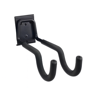 Crochet double en U profond en acier robuste et durable noir 7.95x2.99x3.46 pour système de rail de garage GAPGAR008 - Product Image 6