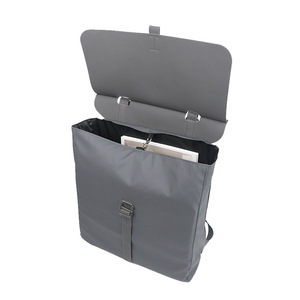 Sac à dos pour ordinateur portable unisexe gris imperméable avec compartiment pour ordinateur portable, bretelles, couleur unie, printemps 2024 - Product Image 1