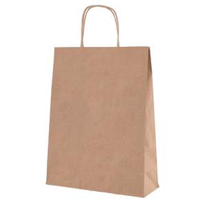 Shopper Carta Biokraft cordino Avana 36 cm + 12 cm x 41 cm - Product Image 1