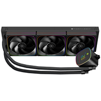 Refroidisseur d'eau AIO numérique Frozen Horizon 360 BLACK 360 mm avec écran de température du processeur pour PC Intel AMD