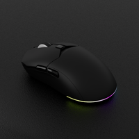 Ratón Óptico para Juegos RGB Personalizado, Ergonómico, Impermeable, Recargable, Inalámbrico, de Tres Modos, para Computadora Portátil