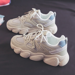Chaussures à lacets pour femmes, style printemps 2024, nouvelles baskets de course pour étudiantes, respirantes, légères, décontractées - Product Image 1