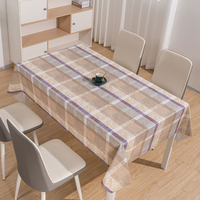 Nappe de table RNPT à imprimé floral marron soyeux et lisse, imperméable et résistante à l'huile pour table rectangulaire