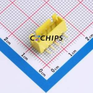 WAFER-XH2.54-5PWZ-H62 Wire-to-Board Pin Header Bent Lead Through Hole,P=2.54mm Connector 1x5P 2.5mm Right Angle Insert XH - Product Image 1