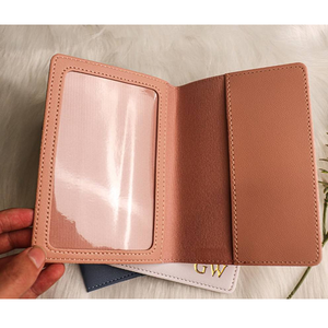 Luxury Handmade RFID Blocking <b>Passport</b> <b>Cover</b> & Card Holder Set in Faux Leather with Customizable Credit Card Organizer - Product Image 2