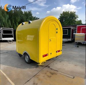 Equipo completo Mini Yellow <span class=keywords><strong>Hot</strong></span> Dog Burger Food Trailer Personalizado Mini Kitchen Food Truck - Product Image 5