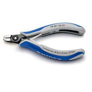 KNIPEX 79 02 125 S1 Cortador Diagonal de Precisión para Electrónica, por ejemplo Para abrir abrazaderas de plástico con asas - Product Image 2