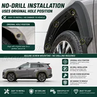 For Toyota RAV4 2026 Car Accessories 6PCS Wheel Arch Fender Flares OE Color Wide Body Trim Kit
