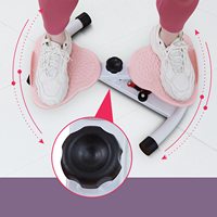 Appareil de Fitness en Acier Inoxydable pour Torsion de la Taille, Planche d'Exercice Abdominale Debout pour Massage des Pieds et Perte de Poids