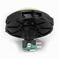 Bouton poussoir d'arcade lumineux LED 12V de 100 mm, bouton rond convexe de grande taille pour machine d'arcade