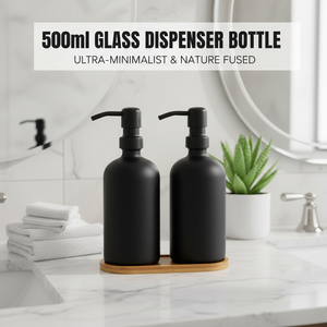 Wholesale Longan Hand Soap Dispenser Long-lasting Lotion Glass Bottle For Bathroom & Kitchen Liquid Soap Dispenser Set