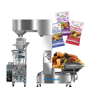 Fully Automatic Food Grade 304 Stainless Steel Mix Nut Packing Machine Cashew Pistachio Nut Packing Machine With Nitrogen