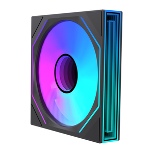 Lovingcool 新型 140mm PCケースファン ゲーミングPC用 LED ARGB インフィニティミラー 低騒音 エアクーラー PWMファン - Product Image 2