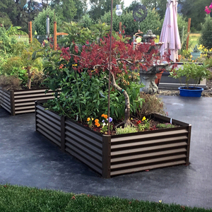 Pots de fleurs et jardinières à fond ouvert pour lit de jardin surélevé en acier galvanisé pour l'extérieur - Product Image 3