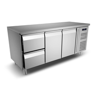 Professionnel En Acier Inoxydable Hôtel Buffet Ensemble Équipement Congélateur Comptoir Tiroirs Chauffe-Aliments Restauration Cuisine Machines Vente