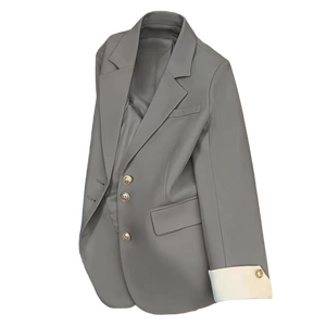 Casaco Feminino de Manga Longa para Escritório Outono/Inverno S-3XL, Blazers Femininos, Novidade em Roupas Exteriores Casuais - Product Image 5