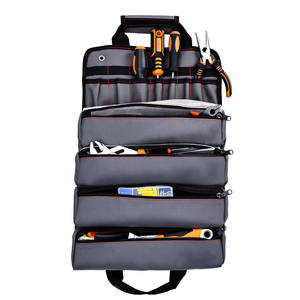 Sac à outils J-001, 25-29 poches, tissu Oxford imperméable, poignée supérieure, fermeture à boucle, pour électricien et charpentier - Product Image 1