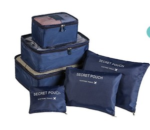 6 Set Packing Cubes Large Travel Luggage Packing Organizer 3 Cubes 3 Laundry Pouch Bags 6pcs Travel Organizer Storage Bag