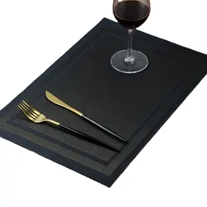 Toptan fiyat dikdörtgen ucuz kumaş Placemats masa yer Mat