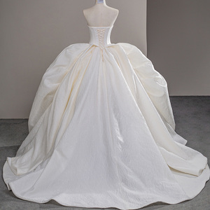 Robe <span class=keywords><strong>de</strong></span> <span class=keywords><strong>mariée</strong></span> <span class=keywords><strong>de</strong></span> style français, épaules dénudées, cœur en satin, robe <span class=keywords><strong>de</strong></span> <span class=keywords><strong>mariée</strong></span> à traîne longue, plis volumineux, robes <span class=keywords><strong>de</strong></span> bal Sfy32 - Product Image 6