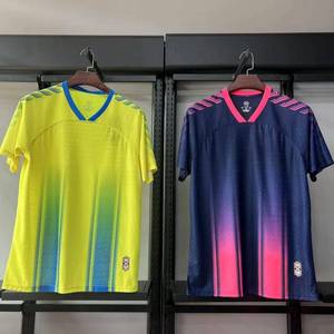 Maillot de football personnalisé respirant à séchage rapide, t-shirts de football à manches courtes, 100% polyester, évacuation de l'humidité, vêtements de sport unisexes - Product Image 4
