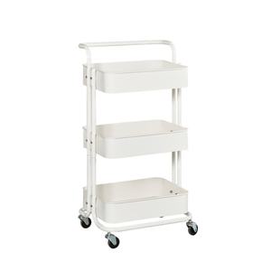 LE Salon Storage 3-5 Tier Display Rack Modern Design Metal Frame Shelf Storage <b>Trolley</b> - Product Image 6