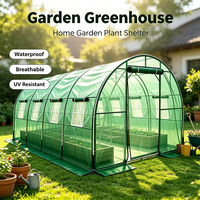 Serre tunnel de jardin moderne avec couverture en PE et tubes en acier galvanisé