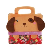 Jouet matelassé et coussin en peluche, équipement de climatisation doux rose en forme de chat,