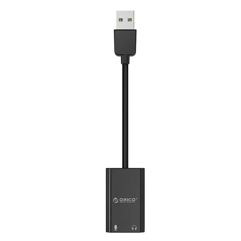 ORICO การ์ดเสียงภายนอก USB 2.0เป็นแจ็ค3.5,หูฟัง3D ช่องสัญญาณ7.1มม. อะแดปเตอร์ไมโครโฟนสำหรับแล็ปท็อป5HV2