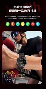 Relojes Inteligentes DF G35 de 1.39" AMOLED, Deportivos, para Exteriores, con Llamadas Bluetooth, Monitor de Oxígeno en Sangre, Dispositivos Portátiles, Resistencia al Agua de 10 Metros - Product Image 3