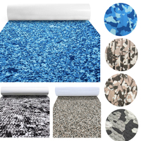 Karpet Lantai Kapal RV/Yacht Motif Camo Kustom, Perekat Sendiri, Bahan EVA Foam, Imitasi Teak, untuk Dek Kapal Laut