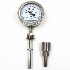 Termometro industriale termometro bimetallico WSS-411 termometro radiale in acciaio inossidabile 0-100C - Product Image 5