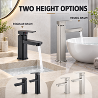 Robinet de lavabo contemporain monocommande chaud/froid avec aérateur pour projets hôteliers – Vente en gros