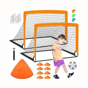 Rete da Calcio Portatile Pieghevole per Allenamento Portieri, Base in Metallo, Montaggio Rapido, per Squadre e Club - Product Image 1