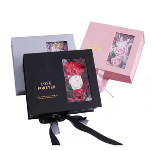 Carton personnalisé de luxe boîte à fleurs <span class=keywords><strong>maman</strong></span> <span class=keywords><strong>surprise</strong></span> pour la saint-valentin des mères emballage de Delux boîte à fleurs cadeau pour bijoux rouge à lèvres - Product Image 2