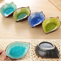 Chinese-style Gravy Boats Ceramic Leaf Ceramic Tableware Kitchen Restaurant Multi-purpose Sauce Dish
