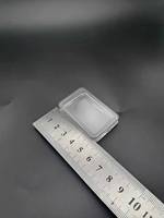 Boîte de rangement portable en plastique transparent pour lingot d'argent de 1 once, boîte pour lingot d'or de 1 once troy, support pour lingot d'or avec bord en forme de I
