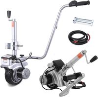 Roue de manœuvre motorisée pour remorque industrielle, déplaceur électrique 12V avec construction métallique et capacité de 2270 kg