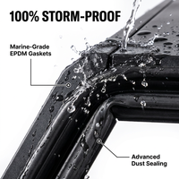 Cubierta de Camioneta de Aleación de Aluminio/Acero para Ford F-150 2015-2026 5.5FT 6.5FT, Impermeable, con Cerradura, Instalación sin Perforación