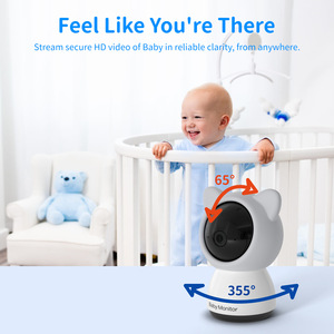 Moniteurs pour bébés et animaux de compagnie ROHS CE 1080P avec caméra et audio Wifi, caméra de sécurité intelligente Tuya, moniteur pour bébé, De Bebe Foon - Product Image 4