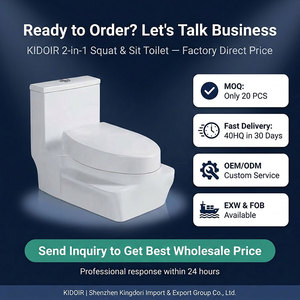 KIDOIR WC Integrato 2 in 1 Salvaspazio con Seduta per Squat, Scarico Doppio Silenzioso, Vendita Diretta dalla Fabbrica - Product Image 6