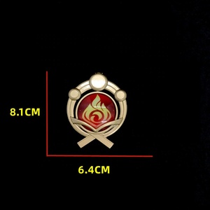 <span class=keywords><strong>Genshin</strong></span> <span class=keywords><strong>Impact</strong></span> 1:1 Eye Of Original God Venti portachiavi Venti Cosplay Anime portachiavi luminosi zaini accessori regali - Product Image 5