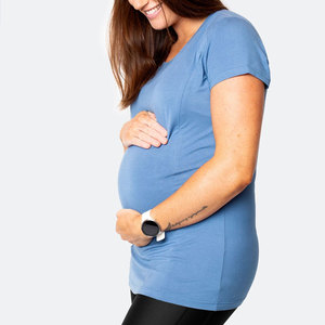Tessuto di bambù per i vestiti sostenibile Eco Friendly prodotti per l'allattamento al seno Tshirt allattamento top alimentazione maternità <span class=keywords><strong>magliette</strong></span> - Product Image 2