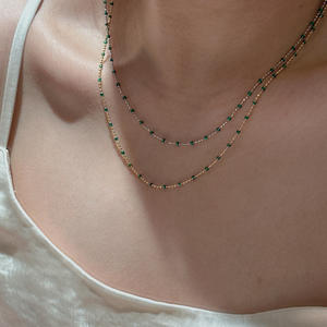 Cadena de Clavícula de Plata Pura S925, Estilo Francés Vintage de Alta Gama para Mujer, Diseño de Nicho con Cinta de Satén y Acabado Cepillado - Product Image 2