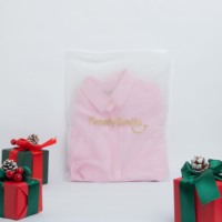Sac en polyéthylène à fermeture éclair personnalisé, mat, givré, transparent, pour vêtements, vêtements, expédition, avec votre propre logo de marque