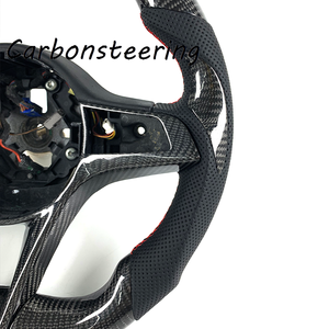 Modifiche Interne Personalizzate per <span class=keywords><strong>Alfa</strong></span> <span class=keywords><strong>Romeo</strong></span>: Volante in Fibra di Carbonio per Giulia, <span class=keywords><strong>Stelvio</strong></span>, Quadrifoglio, QV, Veloce Sport, Upgrade a Forma D - Product Image 5